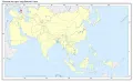 Абхазия на карте зарубежной Азии