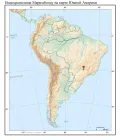 Водохранилище Маримбонду на карте Южной Америки