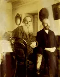 Лев Толстой и Душан Маковицкий. 1905