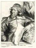 Роберт ван Вурст. Портрет Иниго Джонса. 1630–1636. Гравюра по картине Антониса ван Дейка