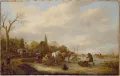 Исаак ван Остаде. Зимний вид. Ок. 1648