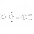Реакция циклопентадиена с малеиновым ангидридом с образованием 3,6-метанотетрагидрофталевой кислоты