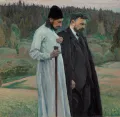 Михаил Нестеров. Философы. 1917