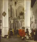 Эманюэл де Витте. Интерьер Новой церкви Делфта с гробницей Вильгельма Оранского. 1656