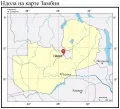 Ндола на карте Замбии