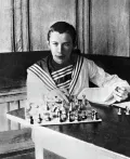 Юный Сергей Прокофьев за шахматной доской. 1905