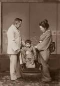 Лафкадио Хёрн с семьёй. Кобе (Япония)