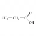 Структурная формула пропионовой кислоты