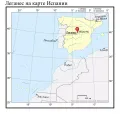 Леганес на карте Испании