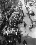 Демонстрация шахтёров в ходе всеобщей забастовки. Лондон. 1926