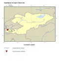 Карабулак на карте Киргизии