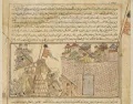Войска Махмуда Газневи осаждают крепость в Систане. Миниатюра из рукописи Рашид ад-Дина «Джами ат-таварих» («Сборник ле
