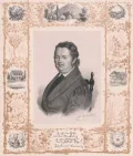 Эмиль Орт. Портрет Юстинуса Кернера. 1840-е гг.