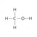Структурная формула метилового спирта