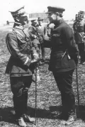 Генерал Антоний Листовский беседует с атаманом Симоном Петлюрой. Апрель 1920