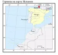 Герника на карте Испании