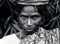 Санталы. Портрет женщины. Штат Одиша, Индия. 2009