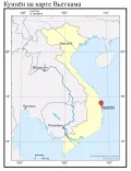 Куинён на карте Вьетнама