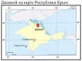 Джанкой на карте Республики Крым