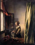 Ян Вермеер. Девушка, читающая письмо у открытого окна. Ок. 1657–1659. Вид картины до реставрации