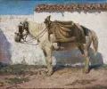 Василий Поленов. Белая лошадка. Нормандия. 1874