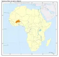 Буркина-Фасо на карте Африки