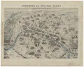 Мари-Илер Геню. Упрощённый план путешествия по Парижу. Открытка. 1866