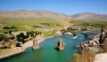 Река Тигр и руины Старого моста в районе г. Хасанкейф (Турция)