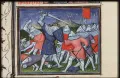 Битва при Пуатье 19 сентября 1356. Миниатюра из Хроник Фруассара. Ок. 1410