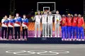 Награждение победителей мужского баскетбольного турнира 3 х 3 Игр XXXII Олимпиады. 2021