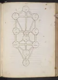 Древо Сфирот. Миниатюра из рукописи Самуила Галлико «Asis Rimmonim». 1588