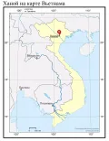 Ханой на карте Вьетнама