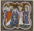 Коронация короля Франции Карла IV. Миниатюра из Больших французских хроник. 1370–1375