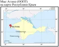 Мыс Атлеш (ООПТ) на карте Республики Крым