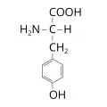 Структурная формула тирозина