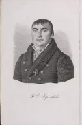 Константин Афанасьев. Портрет Алексея Мерзлякова. 1825
