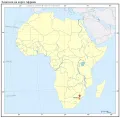 Эсватини на карте Африки