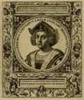 Теодор де Бри. Портрет Христофора Колумба