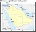 Мекка на карте Саудовской Аравии