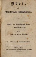 Joseph-Alois Gleich. Ydor, der Wanderer aus dem Wasserreiche. Wien, 1822 (Йозеф Алоис Глейх. Идор – странник подводного царства). Титульный лист