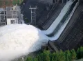 Сброс воды на Красноярской ГЭС (нестационарное течение)
