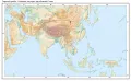 Горный хребет Алашань на карте зарубежной Азии