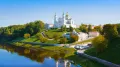 Свято-Успенский собор и Свято-Духов монастырь на берегу Западной Двины, Витебск (Беларусь)