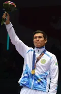 Победитель 17-х Азиатских игр Данияр Елеусинов. 2014