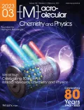 Журнал Macromolecular Chemistry and Physics. 2023. Vol. 224, № 3. Обложка