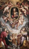 Питер Пауль Рубенс. Поклонение ангелов Мадонне делла Валичелла. 1608