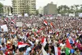 Египетские протестующие на площади Тахрир. Каир, Египет. 2011