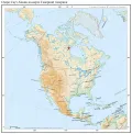 Озеро Саут-Хеник на карте Северной Америки