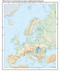 Река Тиса и её бассейн на карте зарубежной Европы