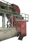 Двухбарабанный магнитный сепаратор с системой подачи и выгрузки на мусоросортировочном заводе в Котляково (производство компании ООО «ПМТиК» (группа AMT&C))